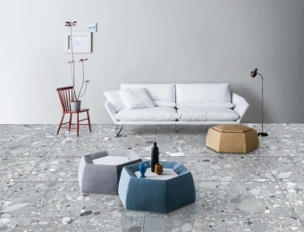 CR208 Керамогранит Arseno Gris /Арсено серый  60*120см карвинг 