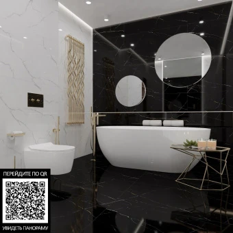 R_PR2003 Керамогранит Калакатта Белая 60*120см полированный 1,44м2