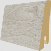 Плинтус Дуб Клифтон белый L498