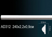 Молдинг гладкий AD312F