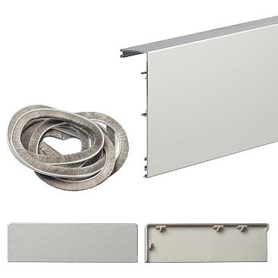 Маскировочная планка для системы Herkules Glass (цвет Серебро)