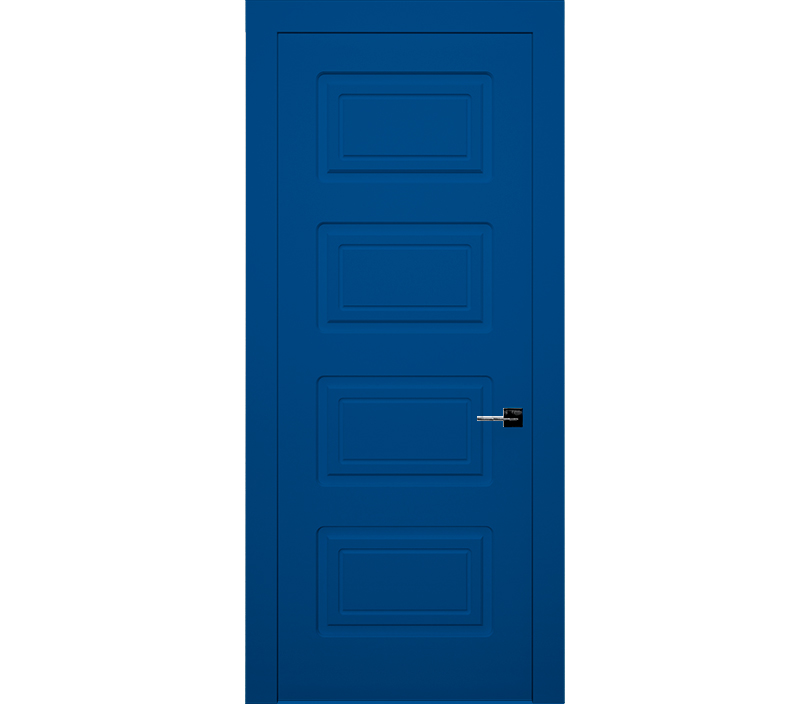 Дверь межкомнатная глухая Милан ДГ4 синяя