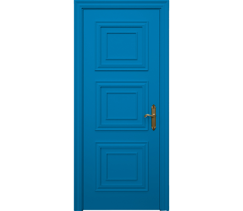 Дверь межкомнатная глухая Каталина ДГ6 голубая