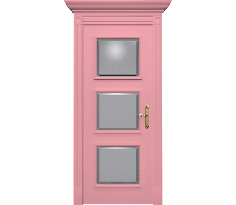 Дверь межкомнатная со стеклом Монца ДО6 магнолия