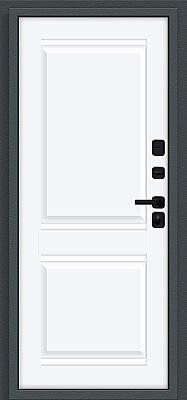 Некст МФ/SBlack (цвет Старк антрацит/White Silk)