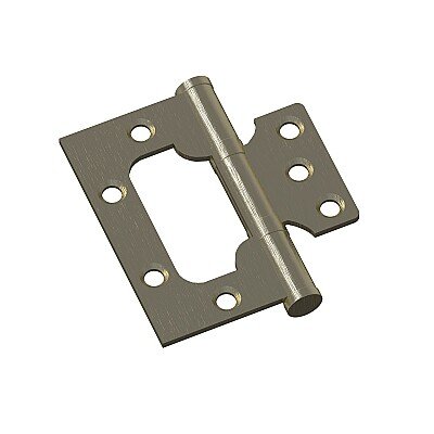 Петля без врезки стальная 2ВВ 75*63*2,5 (универс.) (цвет AB Бронза)