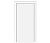 Влагостойкая дверь ПВХ EtaDoor глухая белая маятниковая одностворчатая с алюминиевой кромкой