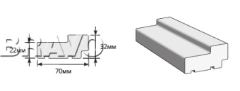 Коробка 2070*70*32 (п) Л-11 (ИталОрех)