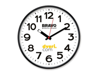 Часы настенные "dveri.com" (цвет SGraphite)